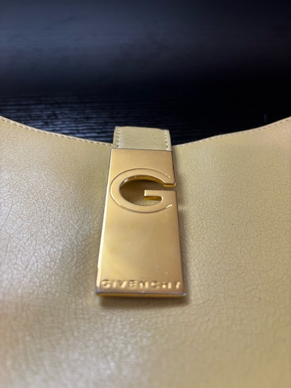 Authentic Vintage Givenchy Leather Shoulder Bag - Custom Chain - Picture 2 of 10